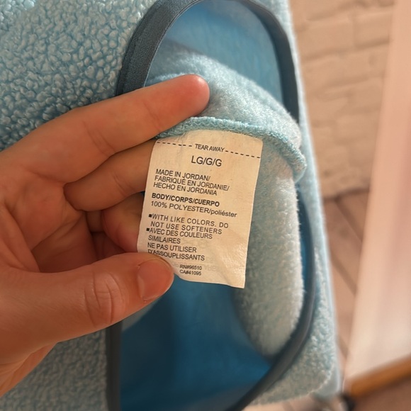 Under Armour Blue Sherpa Half Button Sweatshirt - Picture 5 of 6